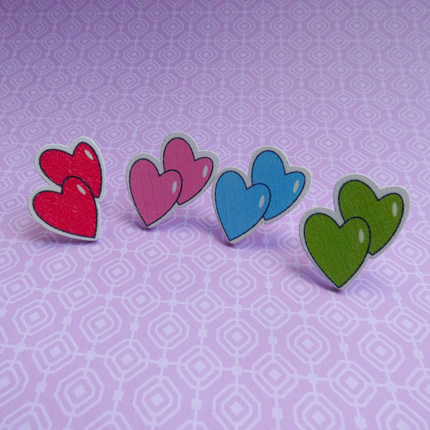 Cartoon Heart Adjustable Rings