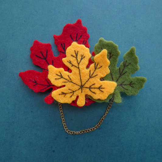 Autumn Leaves Hair Clip