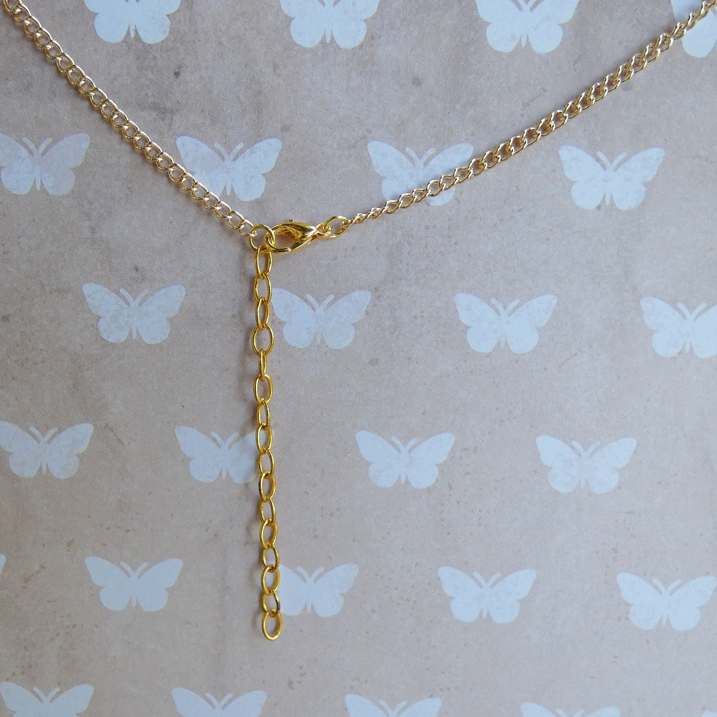 Pastel Flower Gold Chain Necklace