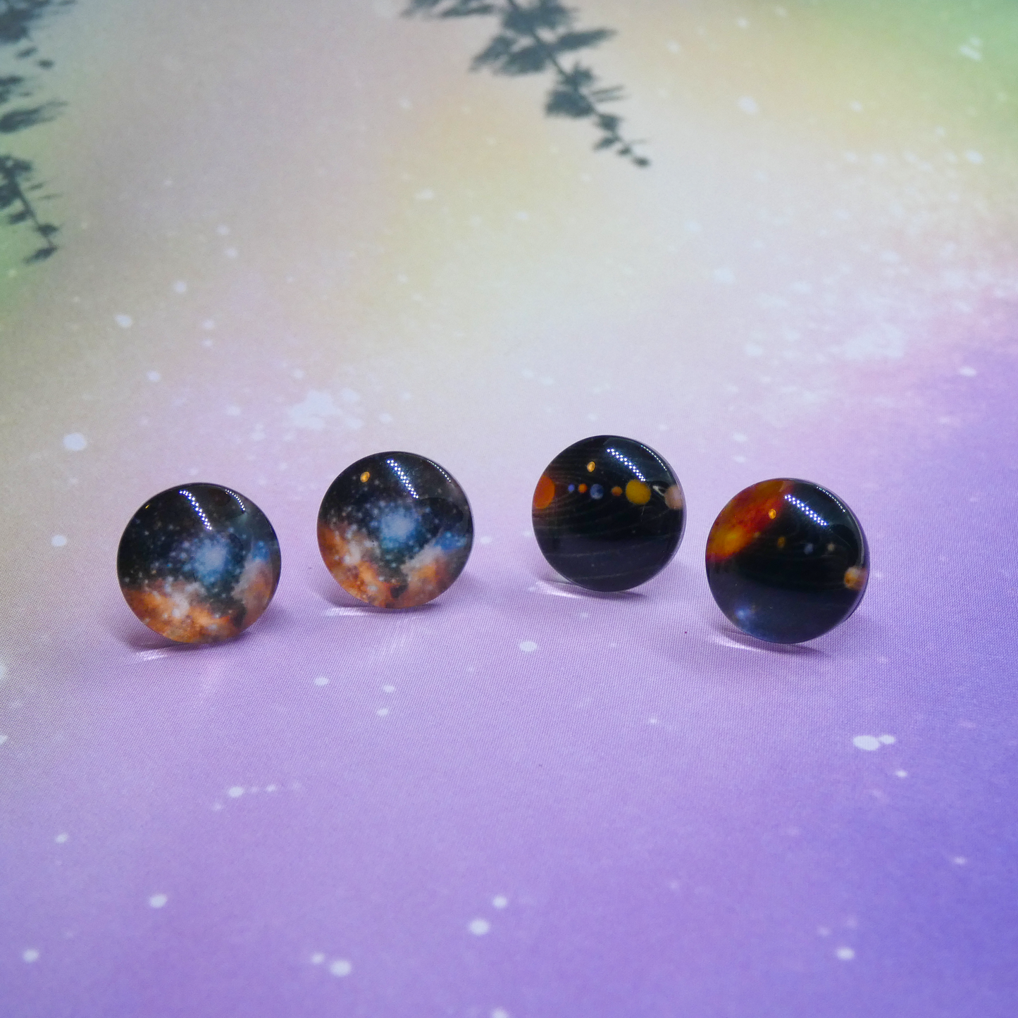 Out of this World Galaxy Stud Earrings