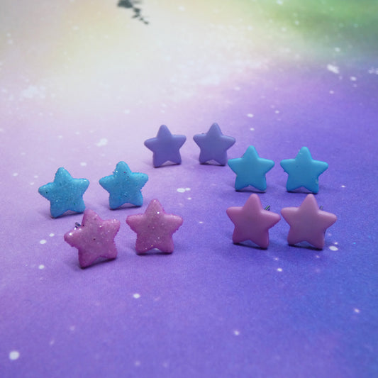 Little Pastel Star Stud Earrings